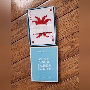 Draper James Light Blue Playing Cards